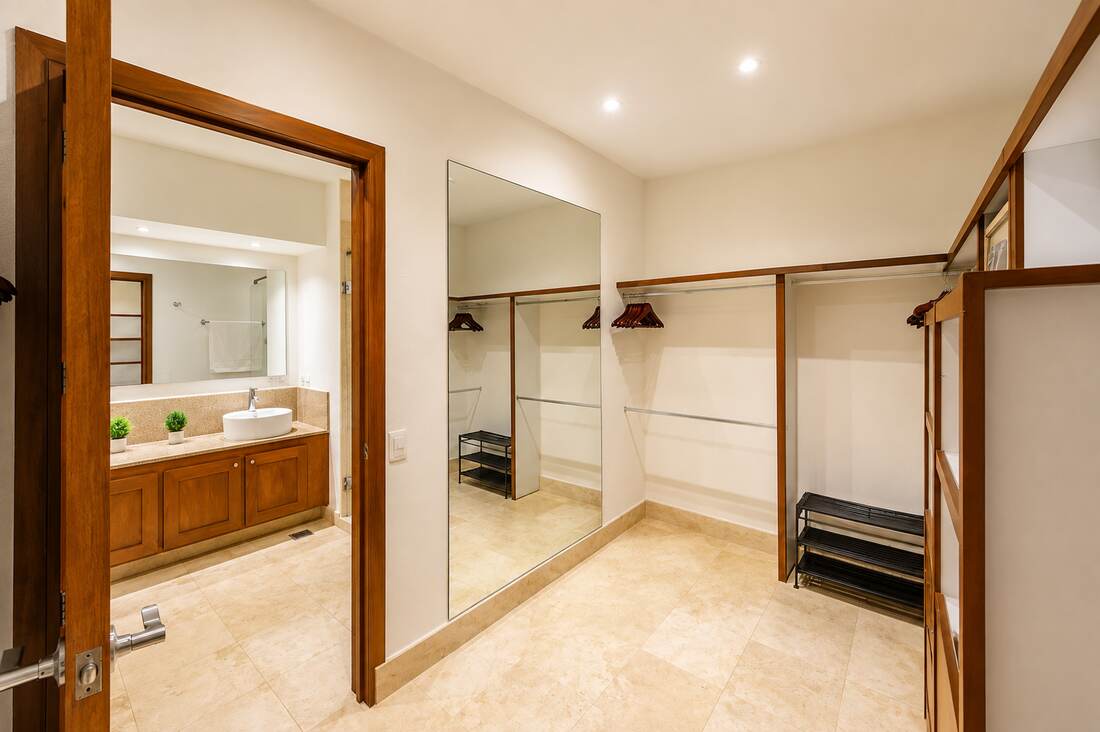 Walk-in closet off the primary suite