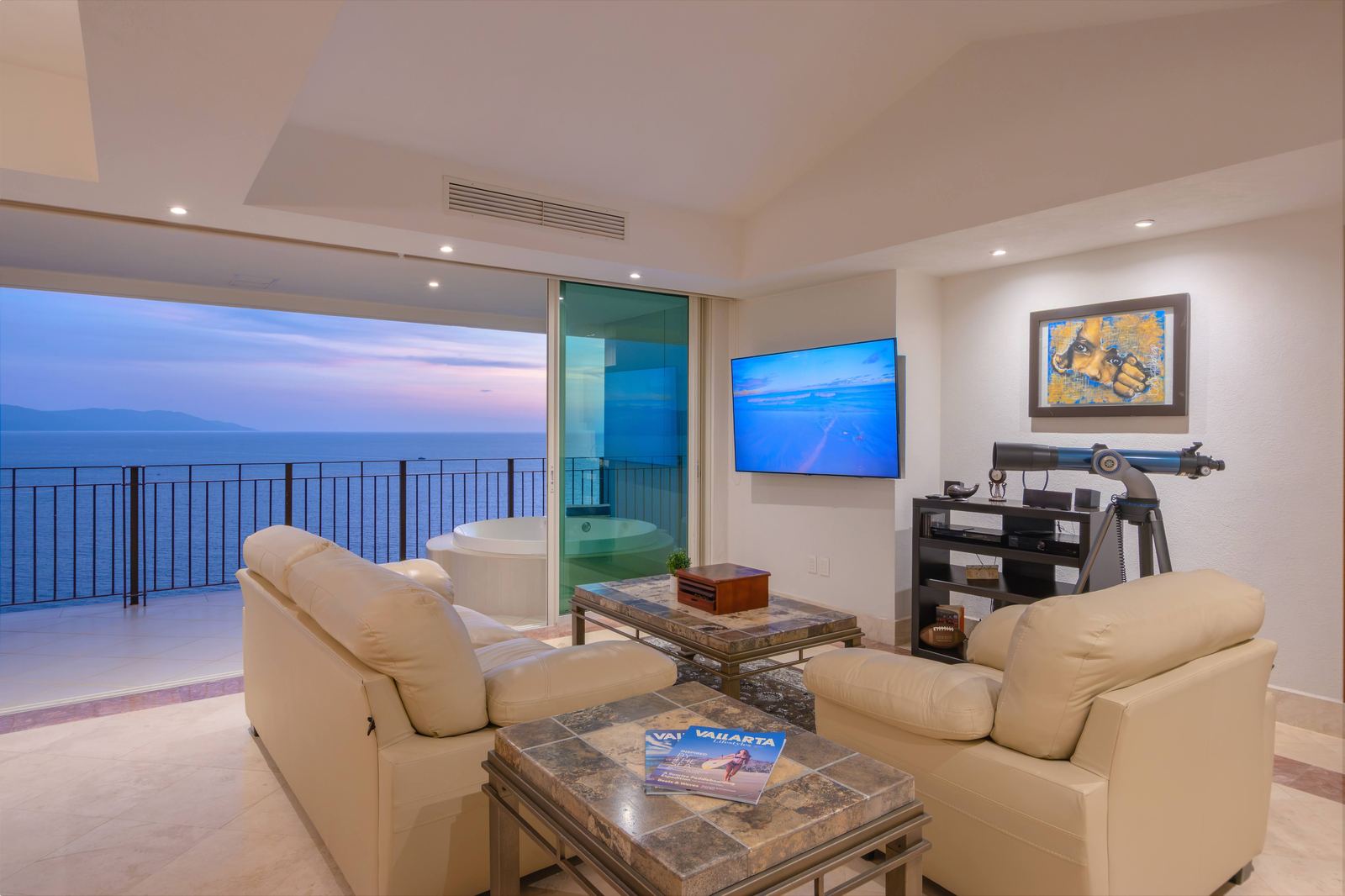 Living Room at Dusk